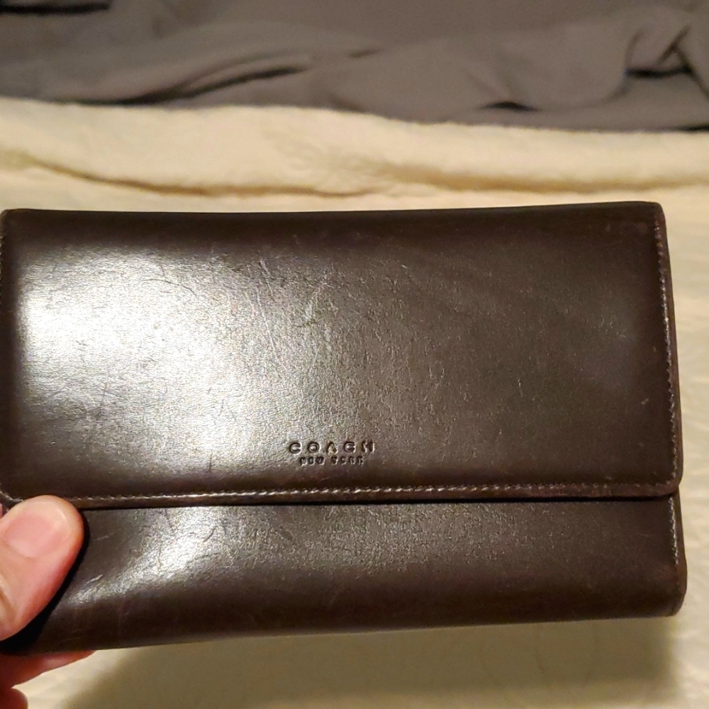 Leather Coach wallet